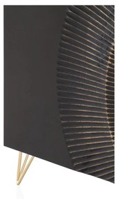 Cassettiera bassa nera in legno di mango 160x75 cm Mango - Geese