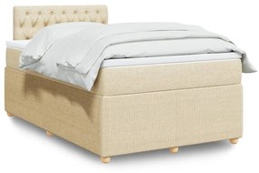 Giroletto A Molle Con Materasso Crema 120x200 Cm İn Tessuto /