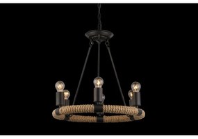 GLOBO 69029-6 - Lampadario a sospensione con catena ULLEU 6xE27/40W/230V