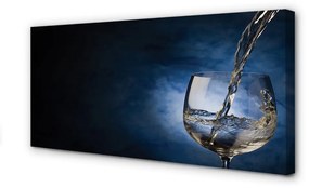 Foto quadro su tela Bicchiere di vino bianco 100x50 cm