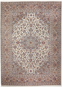 Kashan Tappeto 250 x 340 Beige (Iran) Annodato A Mano