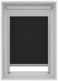 Tenda a rullo oscurante cordless Lucernario Oslo nero 78x98 cm