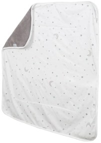 Coperta per neonati in cotone bianco e grigio 80x80 cm Strenenzauber - Roba