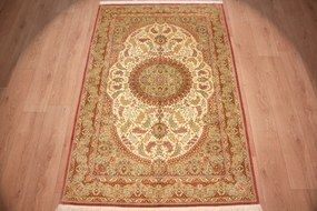 Kashan Tappeto 130 x 200 (Iran) Annodato A Mano