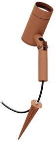 Faretto con Picchetto GU10 da Giardino Orientabile Serie SHADOW - Corten