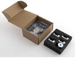 Aqualine - Set 5x Ganci da parete SAMBA cromo lucido