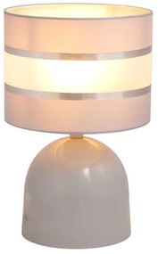Lampada da tavolo HELEN 1xE27/15W/230V grigio/argento