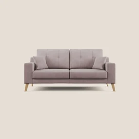 Danish divano moderno in tessuto morbido impermeabile T02 rosa 206 cm