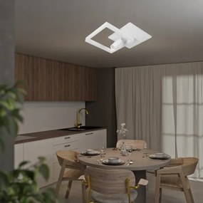 LED Plafoniera LED/38W/230V + 1xGU10/30W bianca