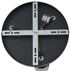 Faretto da soffitto color canna di fucile rotondo a 3 luci ruotabile e regolabile - Drain