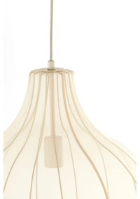 Lampadario beige con paralume in tessuto ø 50 cm Elati - Light &amp; Living
