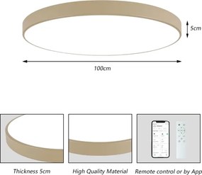 Brilagi-LED Lampada dimmerabile POOL SMART LED/128W/230V 100 cm beige Wi-Fi Tuya+telecomando