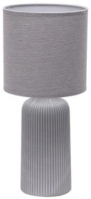 ONLI - Lampada da tavolo SHELLY 1xE27/22W/230V grigio 45 cm