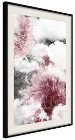 Poster  Flowers in the Sky  Cornice Quadri Cornice nera con pass-partout, Larghezza x Altezza Home decor 30x45