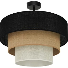 Brilagi -Lampadario a plafone ASPEN LUNETA 1xE27/15W/230V diametro 45 nero/beige/color crema