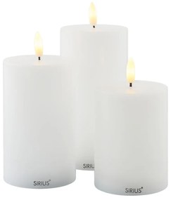 Candele LED in set da 3 (altezza 15 cm) Sille Exclusive - Sirius