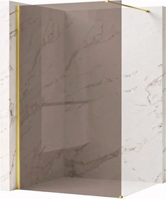 Parete doccia Rea Flexi Brown / Gold 110