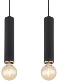 Globo 15499-4H - Lampadario a sospensione con filo MARION 4xE27/60W/230V legno nero
