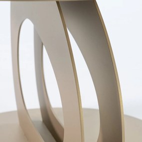 Tavolino da salotto beige in metallo 55x66 cm Tonda – Spinder Design