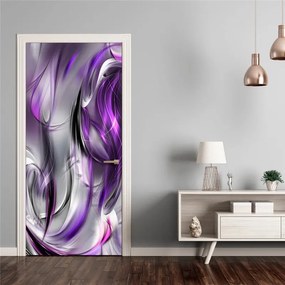 Fotomurale per porta  Photo wallpaper – Purple abstraction I  Colore Bianco, Dimensioni e Misure 70x210