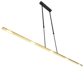 Lampada a sospensione nera con oro incl. LED dimmerabile - Bold