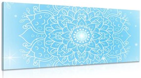 Stampa su tela – Fiore blu di Mandala
