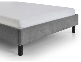 Letto matrimoniale imbottito grigio rete non inclusa 140x200 cm Joker – Meise Möbel