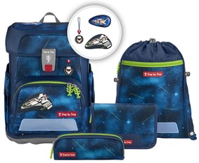Zaino scuola Step by Step CLOUD, Starship Galactus - set 5 pezzi