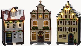 Set di 2 decorazioni natalizie a LED con funzione timer con Fibre-optic Houses