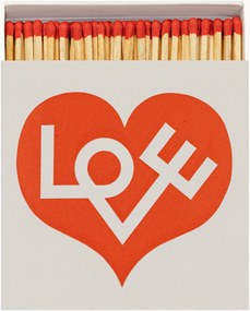Scatola di fiammiferi di design Love
