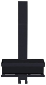 Mensola da bagno da appendere nera in acciaio inox Bribano – Wenko