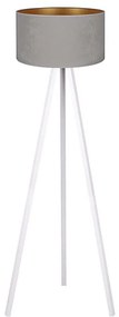 Brilagi - Lampada con piedistallo VELVET 1xE27/60W/230V bianco/grigio