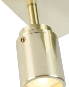 Faretto moderno per bagno ottone quadrato 2 luci IP44 - Ducha