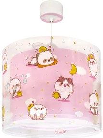 Dalber 41762S - Lampadario per cameretta KAWAII FRIENDS 1xE27/15W/230V rosa