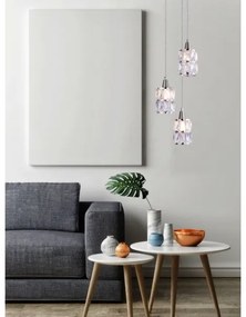 Globo 15760-3 - Lampadario di cristallo a sospensione WOLLI 3xE14/40W/230V