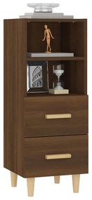 Credenza rovere marrone 34,5x34x90 cm in legno multistrato