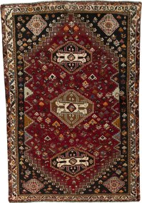 Shiraz Tappeto persiano 120x180 Rosso (Iran) Annodato A Mano