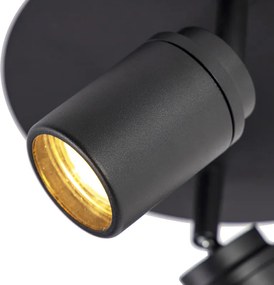 Faretto moderno smart nero incl. GU10 2 luci IP44 - Ducha