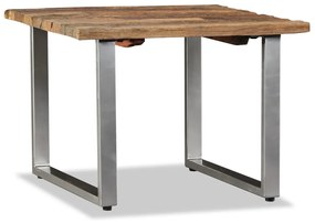 Tavolino da Salotto in Legno Massello Recuperato 55x55x40 cm