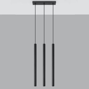 Sollux SL.0470 - Lampadario a sospensione con filo PASTELO 3 3xG9/8W/230V nero