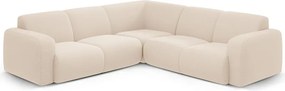 Divano angolare beige in tessuto bouclé (angolo variabile / a L) Molino - Micadoni Home