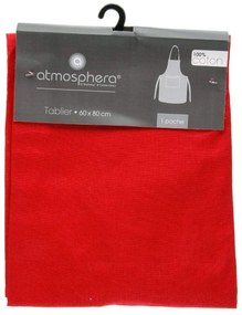 Grembiule con Tasca Atmosphera Rosso Cotone 60 x 80 cm