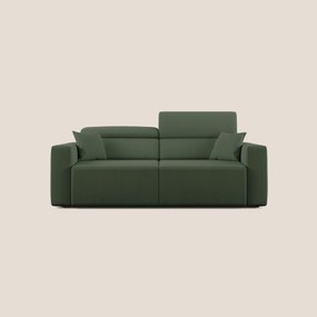 Orwell divano con seduta estraibile in microfibra smacchiabile T11 verde