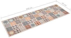 Tappetino da Cucina Lavabile Mosaico a Colori 45x150 cm