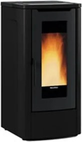 Stufa a pellet ventilata Teorema 12 kW Nero - Extraflame