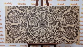 Stampa su tela – Mandala con motivo naturale astratto