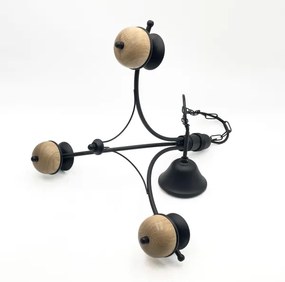 Brilagi - LED Lampadario a sospensione con catena COTTAGE 3xG9/40W/230V faggio/bianco