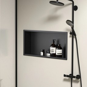 MENSOLA BAGNO 30x60 black matt