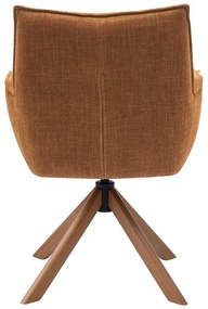 Set di sedie da pranzo arancione in imbottito 2 pz Marilla – Unique Furniture