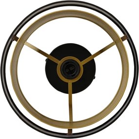 Osram - Plafoniera DECOR HORNET 1xE27/10W/230V Ø 30 cm nero/oro